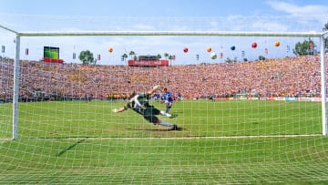 Roberto Baggio misses in the 1994 final shootout