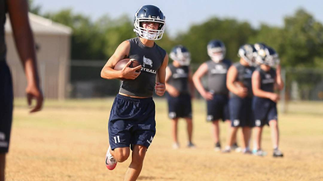 Perrin-Whitt High School held practice on Aug. 1. The UIL instituted a new heat-related protocol for all outdoor athletics and marching band practices.