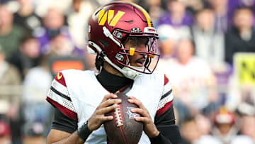 Washington Commanders quarterback Jayden Daniels