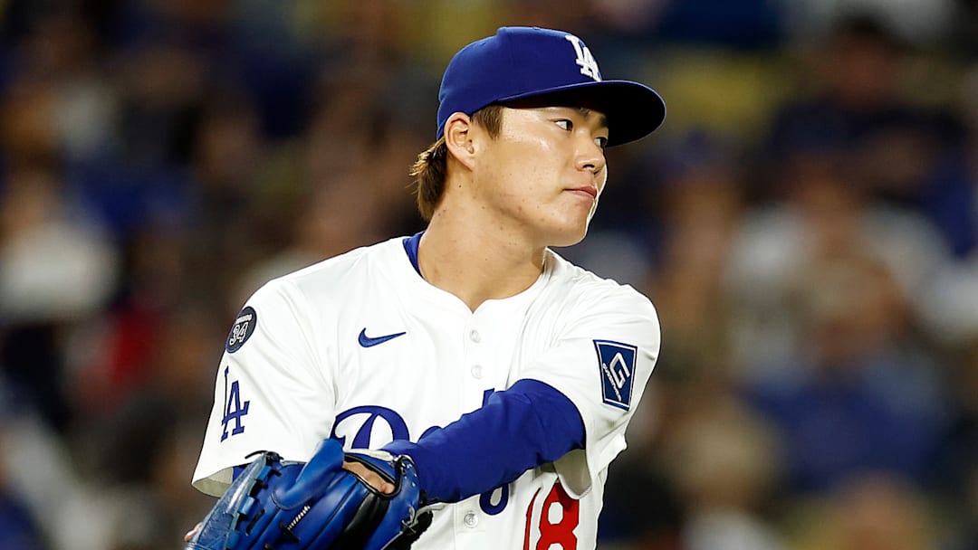 Los Angeles Dodgers pitcher Yoshinobu Yamamoto