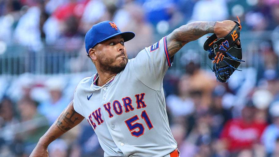 Freddy Peralta throws a pitch