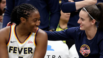 Caitlin Clark and Aliyah Boston are looking forward to playing in the WNBA playoffs. 