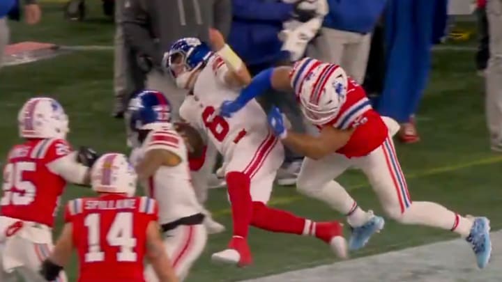 Jaxson Dart took some punishment while tip-toeing the sidelines.