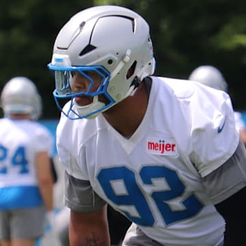 Detroit Lions defensive end Marcus Davenport.