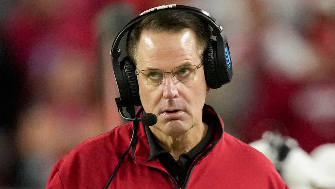 Indiana Hoosiers head coach Curt Cignetti walks the sideline Monday, Jan. 19, 2026, during the College Football Playoff National Championship college football game against the Miami (FL) Hurricanes at Hard Rock Stadium in Miami Gardens.