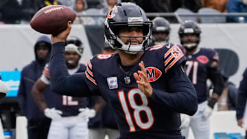 Bears quarterback Caleb Williams has thrown for 1,636 yards, nine touchdowns and four interceptions this season.