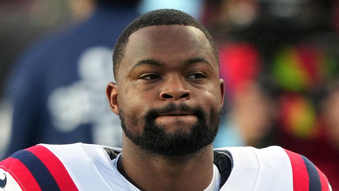 New England Patriots wide receiver Kayshon Boutte during Super Bowl LX