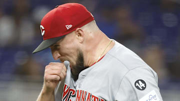 Cincinnati Reds relief pitcher Graham Ashcraft (23)