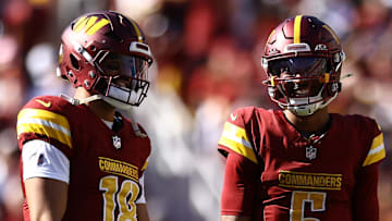 Marcus Mariota and Jayden Daniels