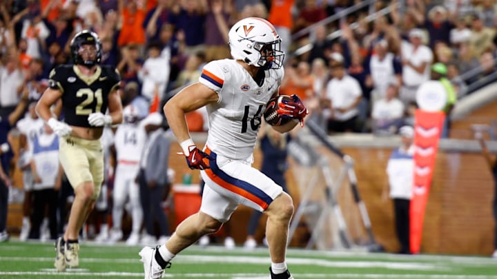 Tyler Neville gets an A++ on this week's UVA football report card for his two-touchdown performance in Virginia's big road win at Wake Forest.