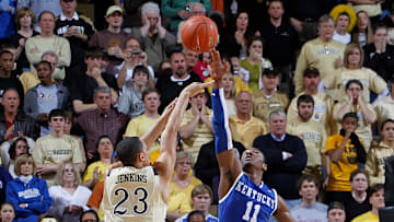 John Wall with a game-changing block 2/20/2010
