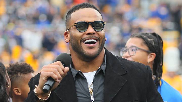 Retired Los Angeles Rams defensive tackle Aaron Donald.