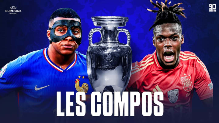 Les compositions officielles d'Espagne - France