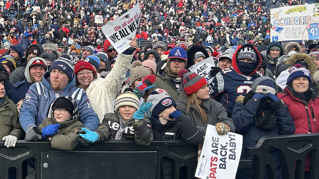 New England Patriots fans showed out for the team's Super Bowl Send Off Rally at Gillette Stadium on Feb. 1, 2026.