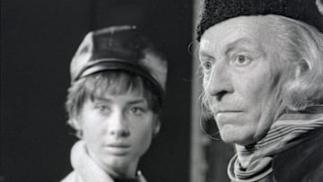 Susan and First Doctor in An Unearthly Child . Doctor Who
