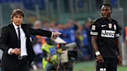 Antonio Conte e Kwadwo Asamoah