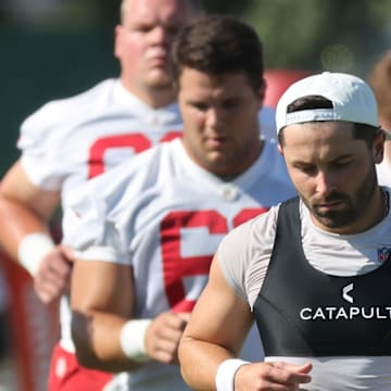 Tampa Bay Buccaneers quarterback Baker Mayfield (6).