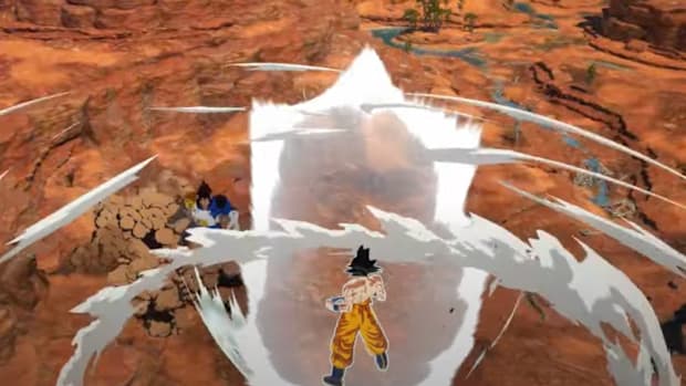 dragon ball sparking zero goku charging vegeta