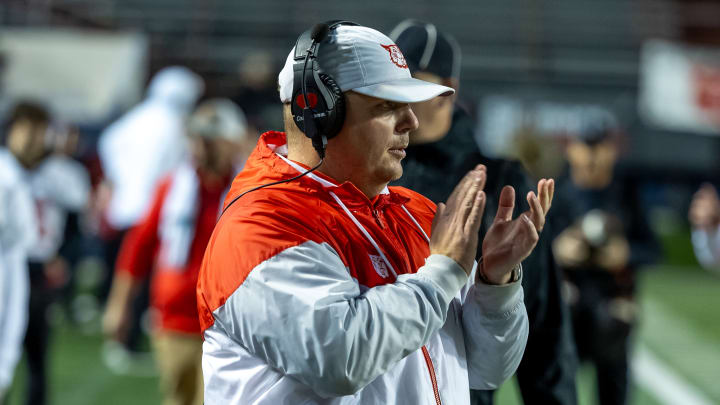 Harding Academy head coach Neil Evans