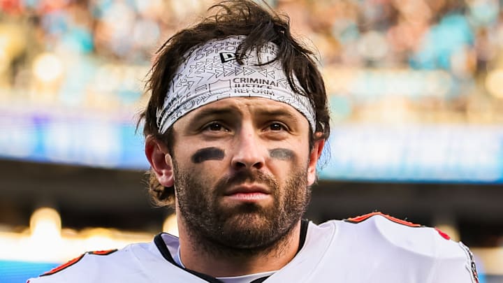 Former Carolina Panthers quarterback Baker Mayfield