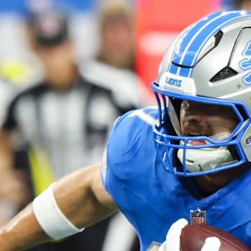 Detroit Lions tight end Sam LaPorta (87).