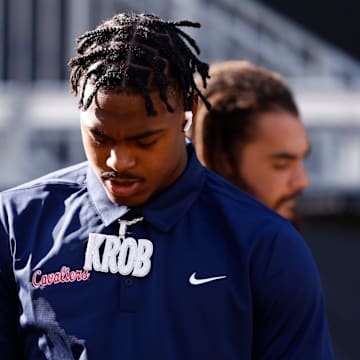 UVA head coach Tony Elliott is "hopeful" that sophomore linebacker Kam Robinson will be able to play in Virginia's game against Maryland on Saturday night after he suffered a knee injury against Wake Forest.