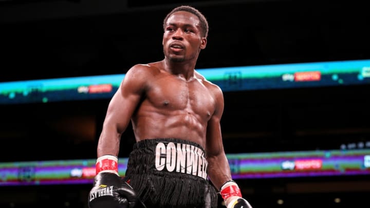 Charles Conwell after his victory over Khiary Gray at the Mandalay Bay Resort and Casino