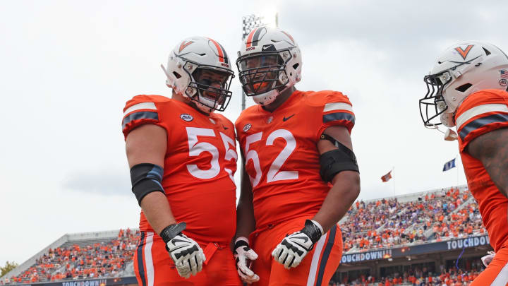 Virginia starting center Brian Stevens is back in practice, while starting left tackle McKale Boley is "hopeful" to return from an ankle sprain before UVA's season-opener against Richmond. 