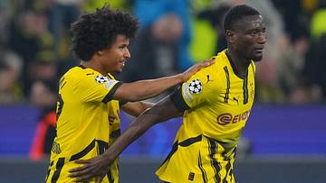 Ihre ungeklärte sportliche Zukunft blockiert beim BVB wichtige Millionen-Einnahmen: Karim Adeyemi (l.) und Serhou Guirassy