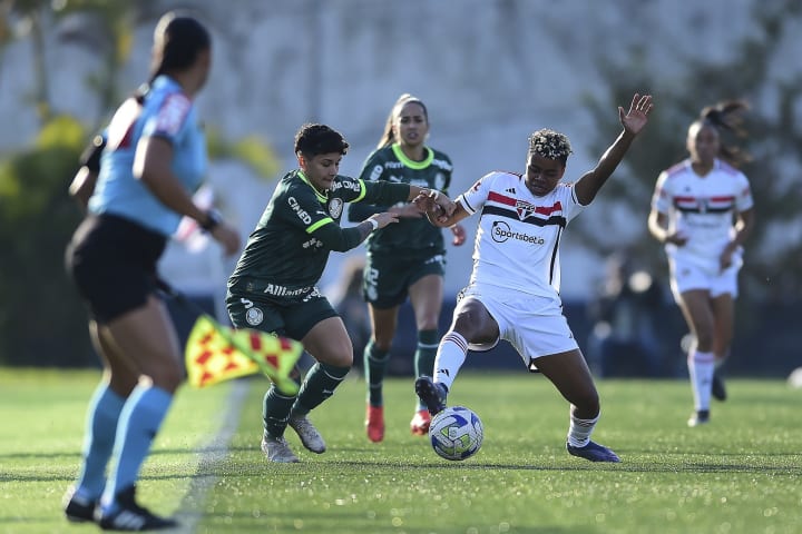 São Paulo x Palmeiras, no futebol feminino