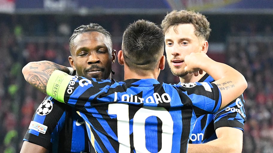 Marcus Thuram and Lautaro Martinez of Inter