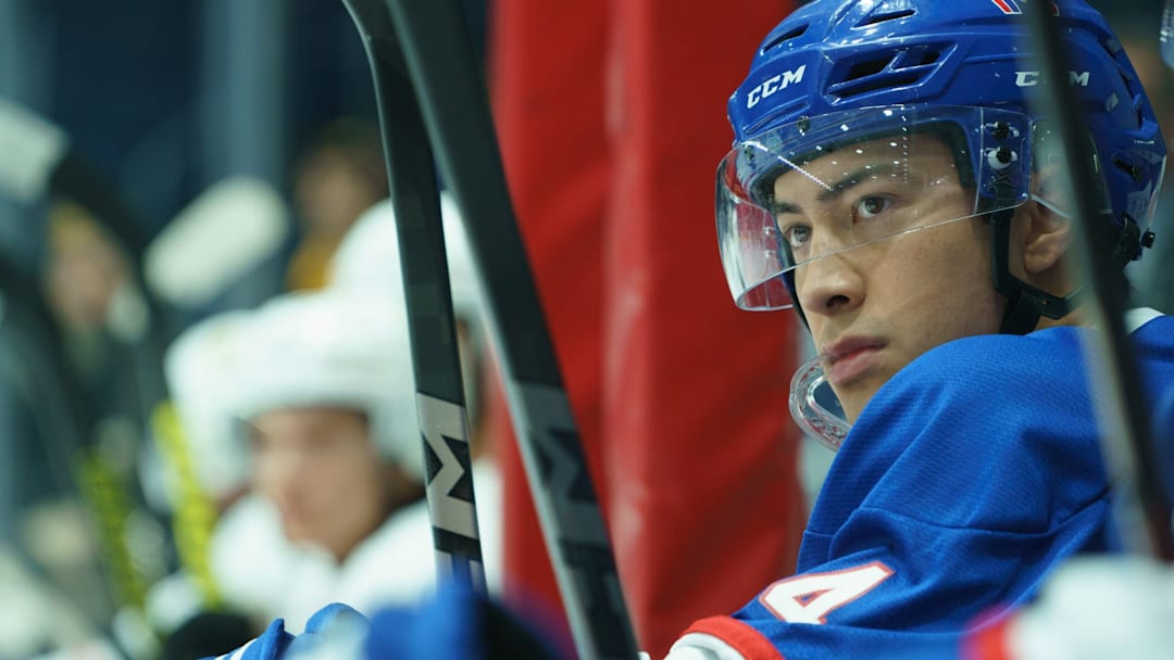 Hudson Williams as Shane Hollander in Heated Rivalry 