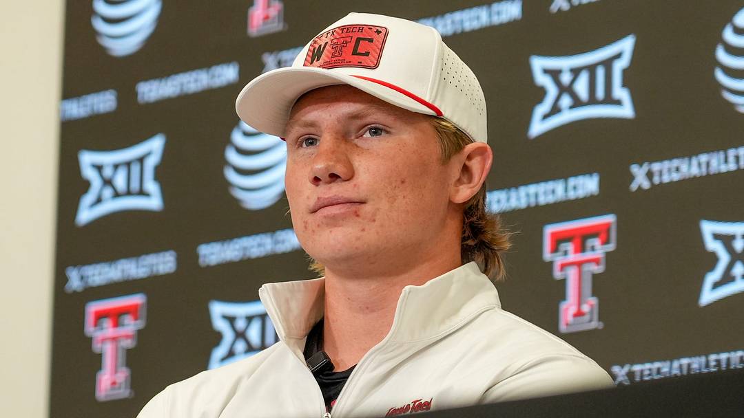 Texas Tech's Will Hammond speaks to the media during local media day, Tuesday, Aug. 4, 2026, at Galaxy Stadium. Texas Tech's Will Hammond speaks to the media during local media day, Tuesday, Aug. 4, 2026, at Galaxy Stadium.