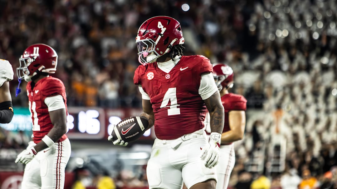 Alabama running back Daniel Hill (4) Alabama running back Daniel Hill (4)