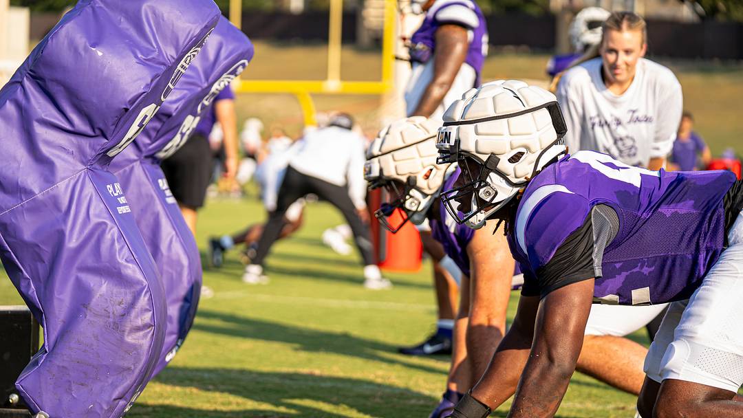 TCU Football practices as kickoff is 4 weeks away TCU Football practices as kickoff is 4 weeks away