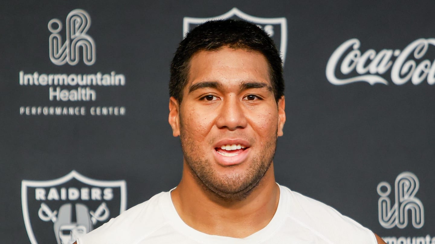 WATCH: Raiders OL Laki Tasi Speaks Following Camp