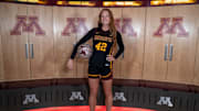Kylee Paben on her official visit with the Gophers last week.