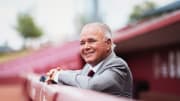 South Carolina head baseball coach Paul Mainieri Enjoys his new dugout / Photo - South Carolina Athletics 