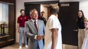 South Carolina coach Paul Mainieri Meets his Roster after being hired by the Gamecocks. 