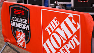 Signage is seen during College GameDay before a Big 12 Conference football game, Saturday, Nov. 8, 2025, at Jones AT&T Stadium.