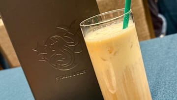 Iced Caffe Latte with Banana Protein Cold Foam