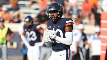 Virginia safety Jonas Sanker was ranked in the EA College Football 25 Top 100 Players. 