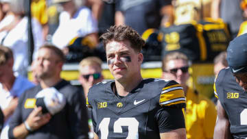 Iowa QB Cade McNamara (Photo: Rob Howe/HN) 