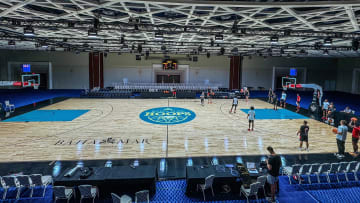 Baha Mar Hoops Summer League court at the Baha Mar Convention, Arts & Entertainment Center