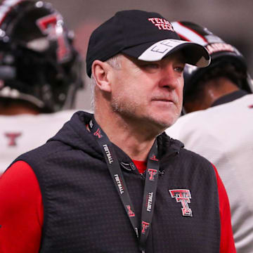 Texas Tech head coach Joey McGuire