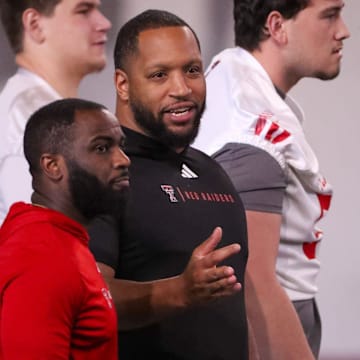 Texas Tech general manager James Blanchard looks on during spring football practice, Monday, March 10, 2025, at the Womble Football Center.
