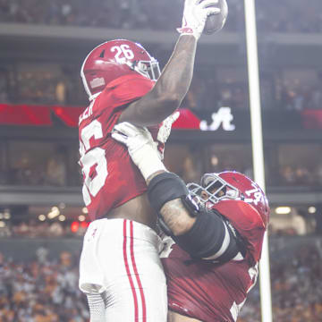 Jam Miller (26) and Kadyn Proctor (74).