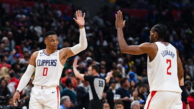 LA Clippers forward Kawhi Leonard, Denver Nuggets guard Russell Westbrook