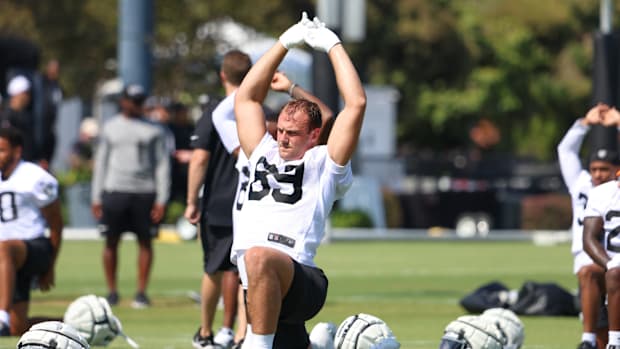 Las Vegas Raiders TE Brock Bowers from Training Camp