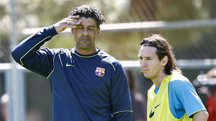 FC Barcelona's Dutch coach Frank Rijkaar